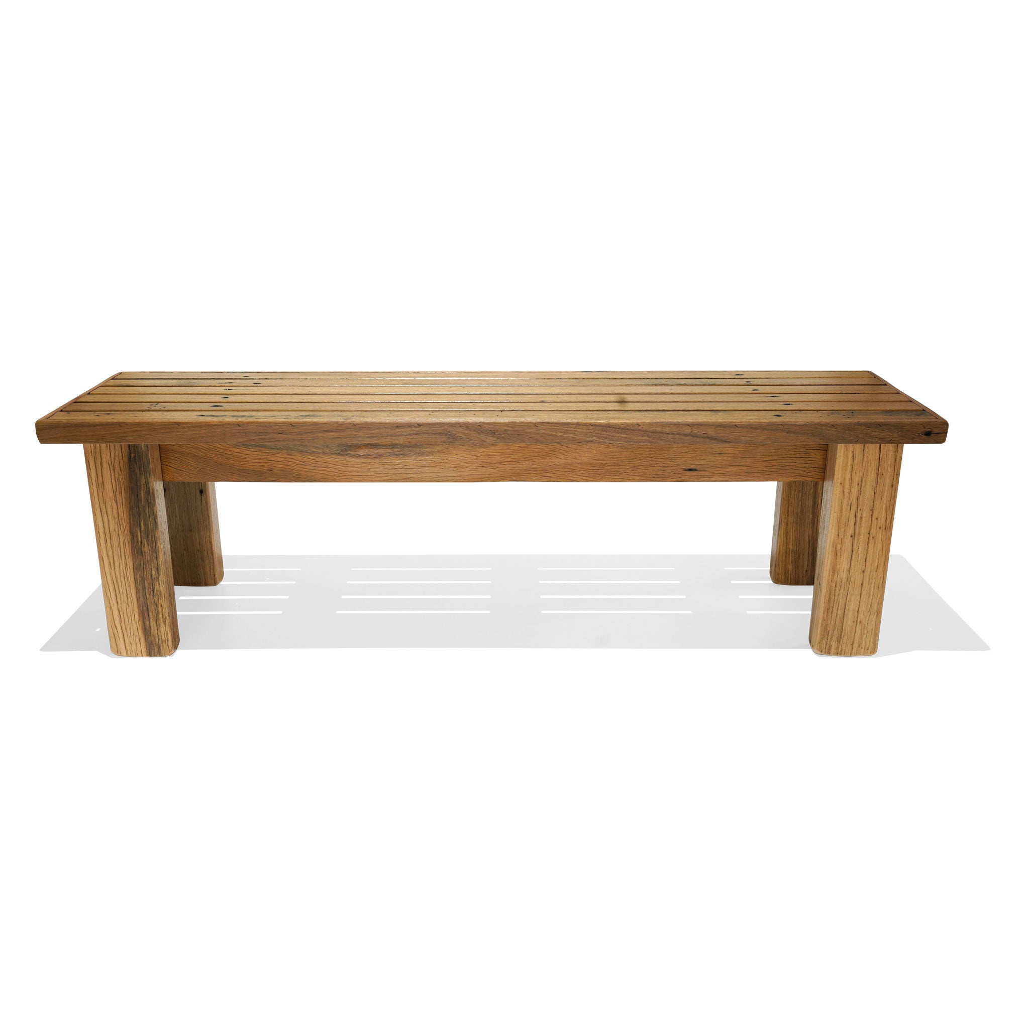 Blonde deals wood bench