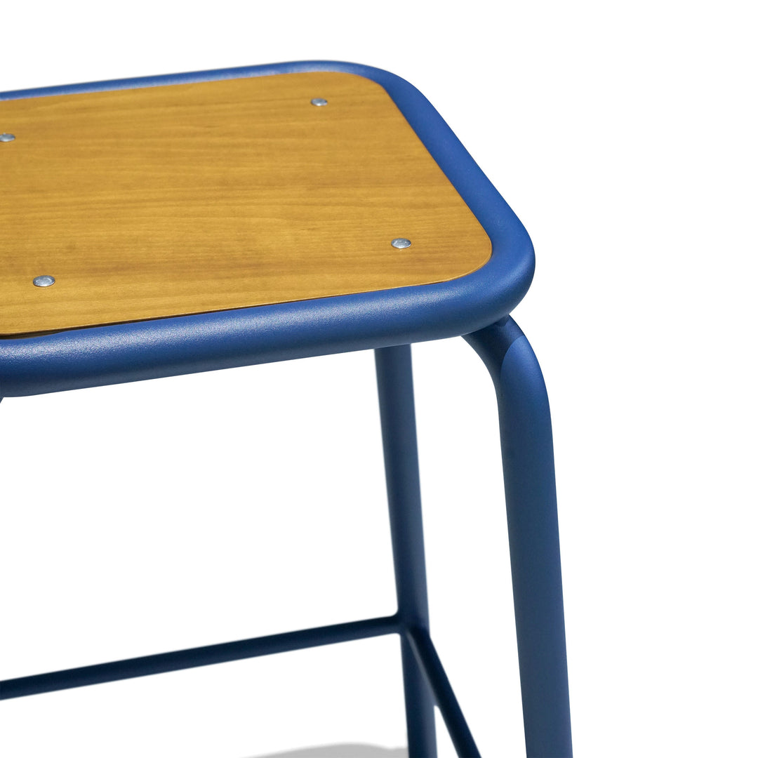 Bistro School Kitchen Stool - Maple