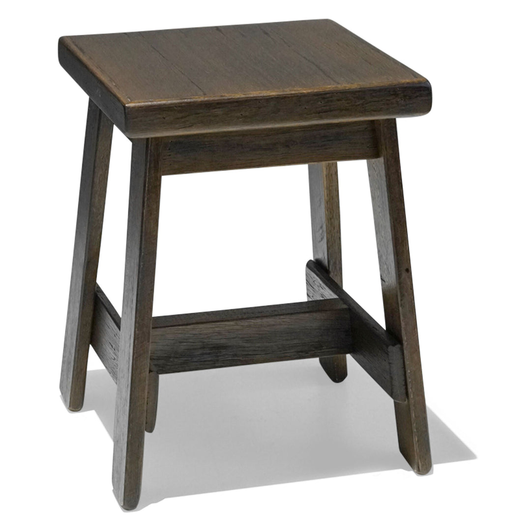 Recycled Hardwood Stool - Walnut Stain