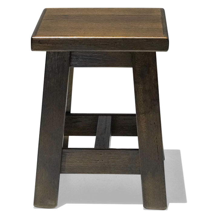 Recycled Hardwood Stool - Walnut Stain